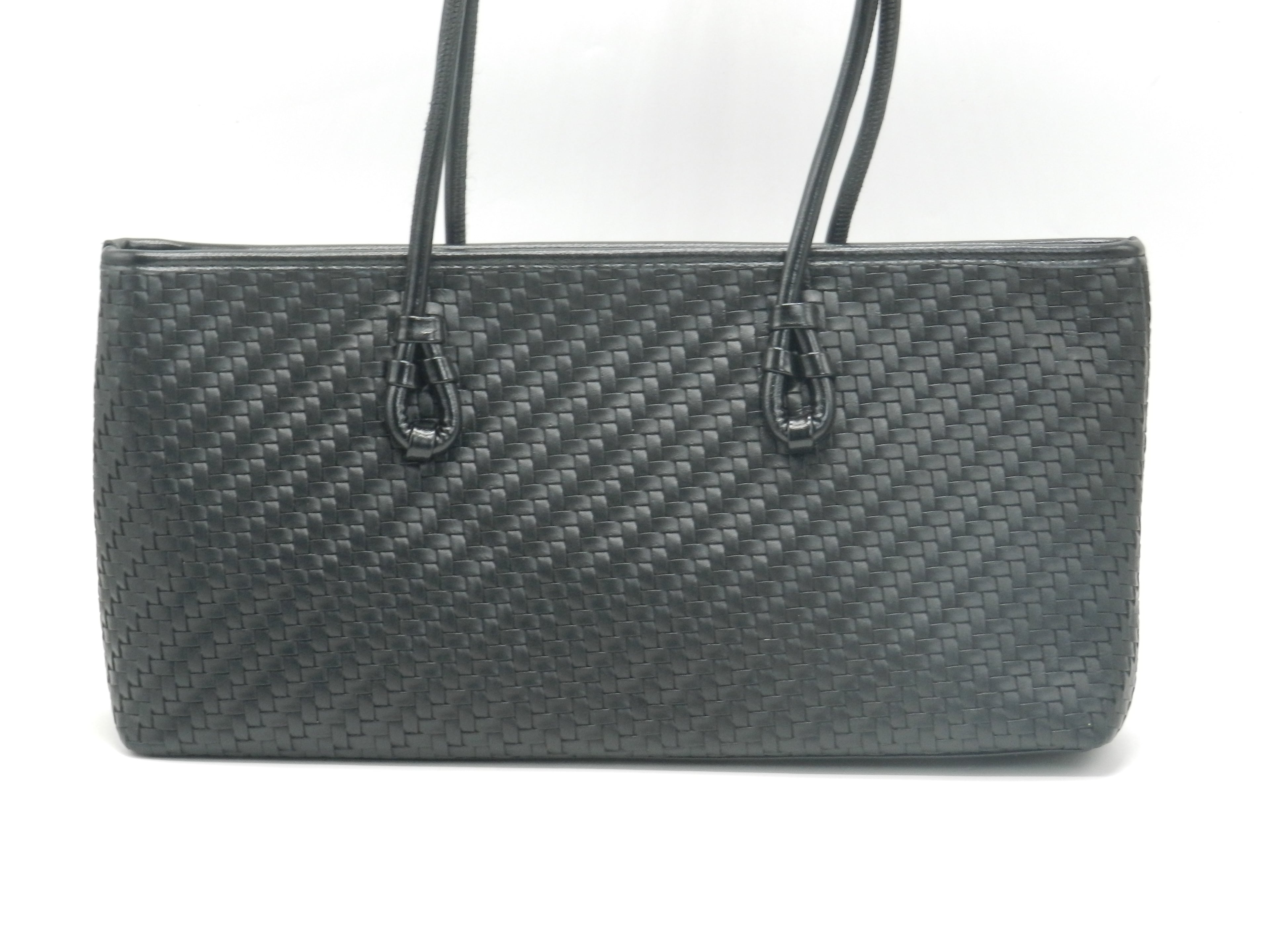 Women's Woven Tote Bag — Black