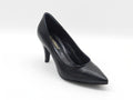 Women's Faux Leather Slip-On Pump — Black​