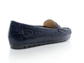 Women's Textured Faux Leather Slip-On Loafer — Lizard Black​