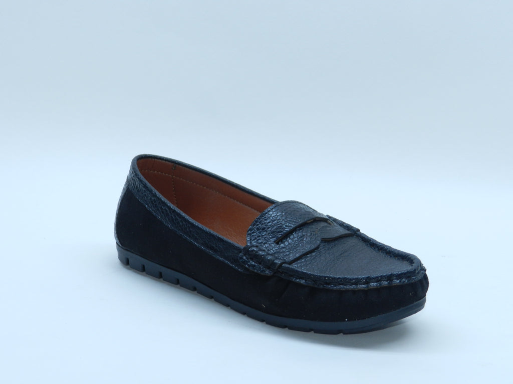 Women's Faux Suede Slip-On Loafer Flat — Brown