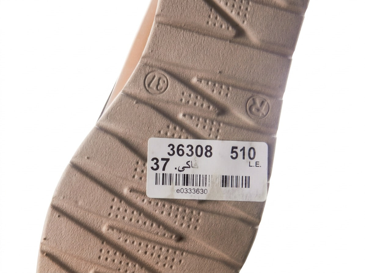 Women's Faux Leather Platform Loafer — Khaki​