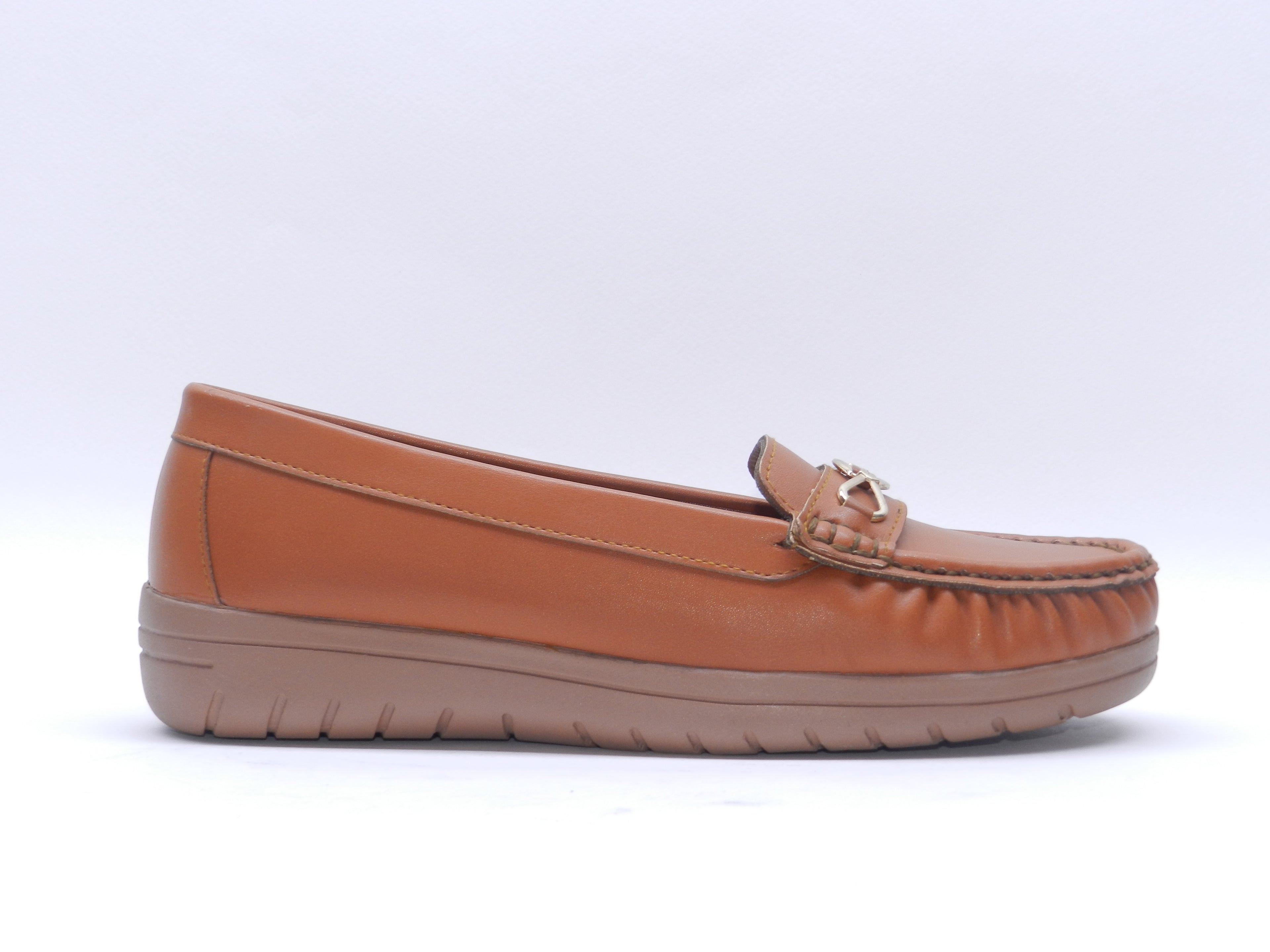 Women's Synthetic Slip-On Loafer — Tan