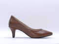 Women's Faux Leather Slip-On Court Shoe — Tan