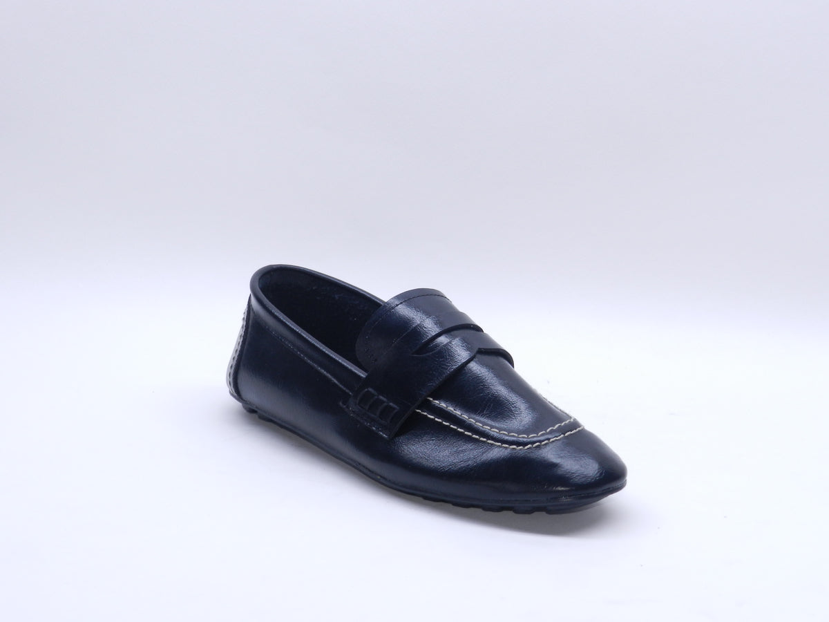 Women's Faux Leather Slip-On Ballerina — Black