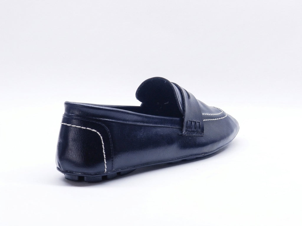 Women's Faux Leather Slip-On Ballerina — Black​