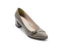 Women's Patent Block Heel Pump — Patent Coffee​