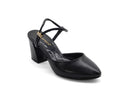 Women's Synthetic Pointed Toe Sabot — Black​